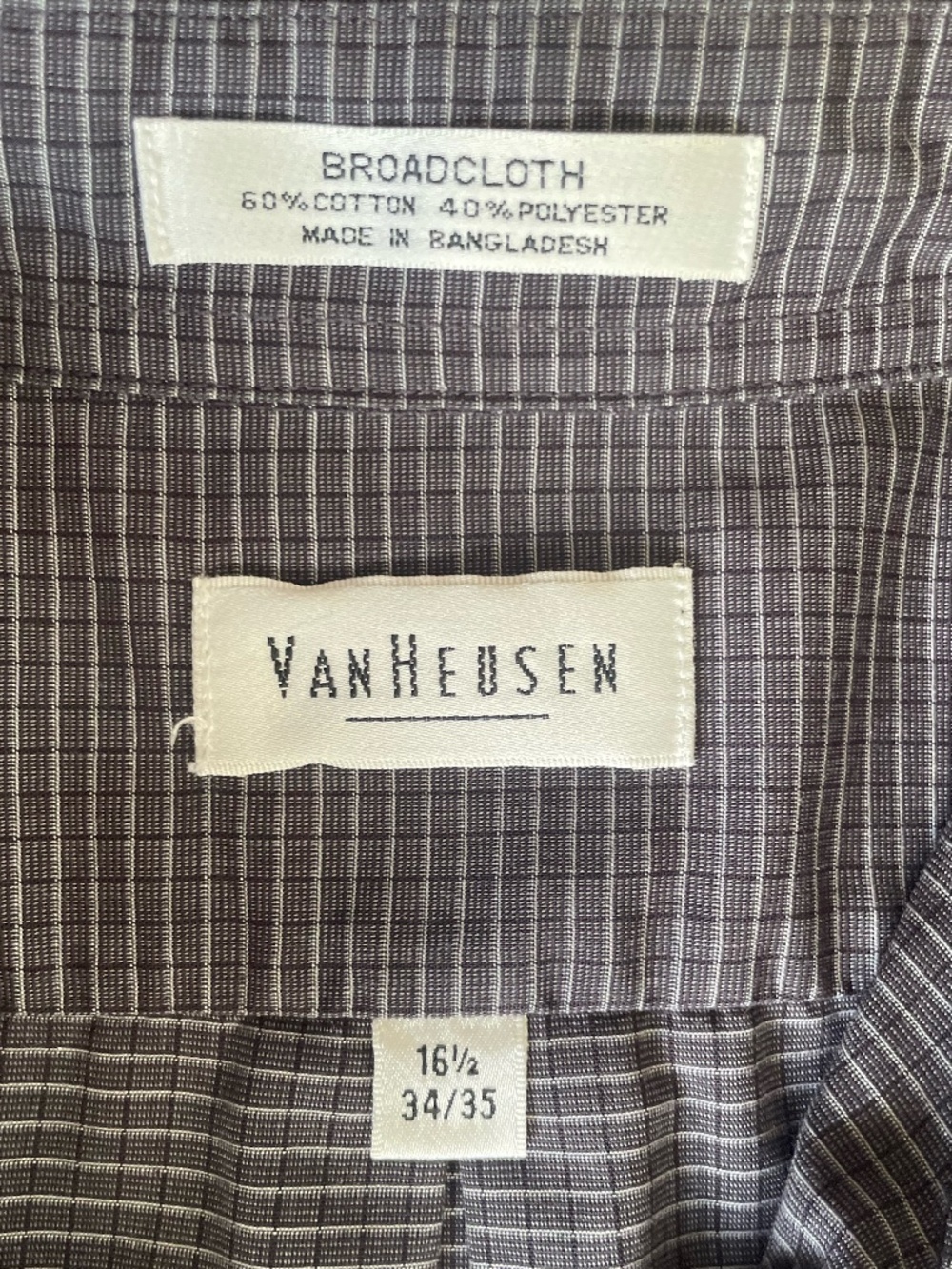 5 Men's Long-Sleeve Button Down Shirts 16.5 34/35 (Van Heus, C Klein, Ken Cole) - Picture 3 of 16